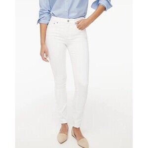 J Crew Pants Womens 30X28 Stretch Chino White Ankle Slim